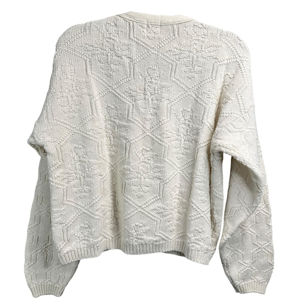 Vintage GAP Heavy Cable Knit Cardigan Sweater - Picture 4 of 5
